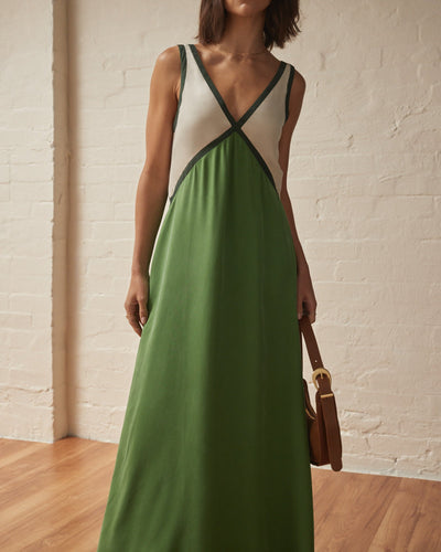 Jacky - Vestido largo ligero con cuello en V