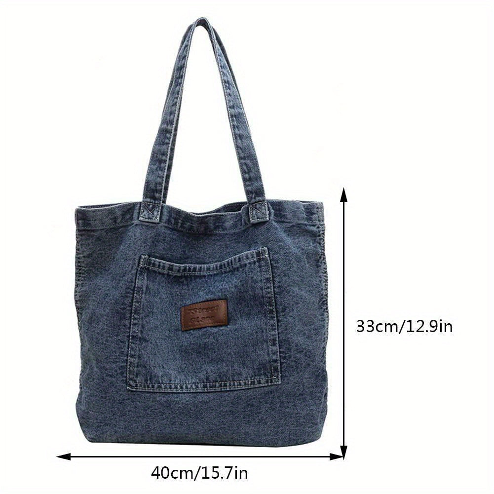 Mireya - Denim-Inspired Tote Bag