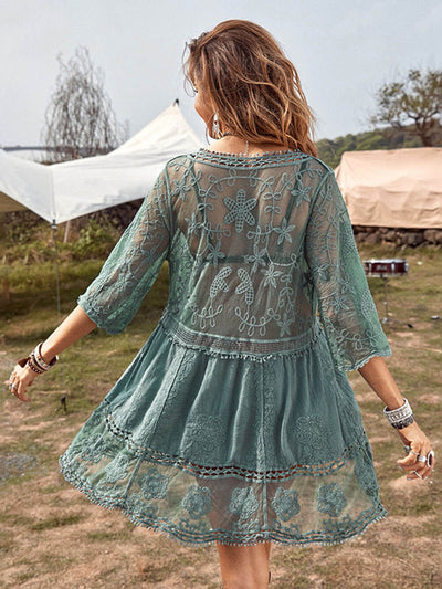 Molly - Loose V-Neck Mini Dress