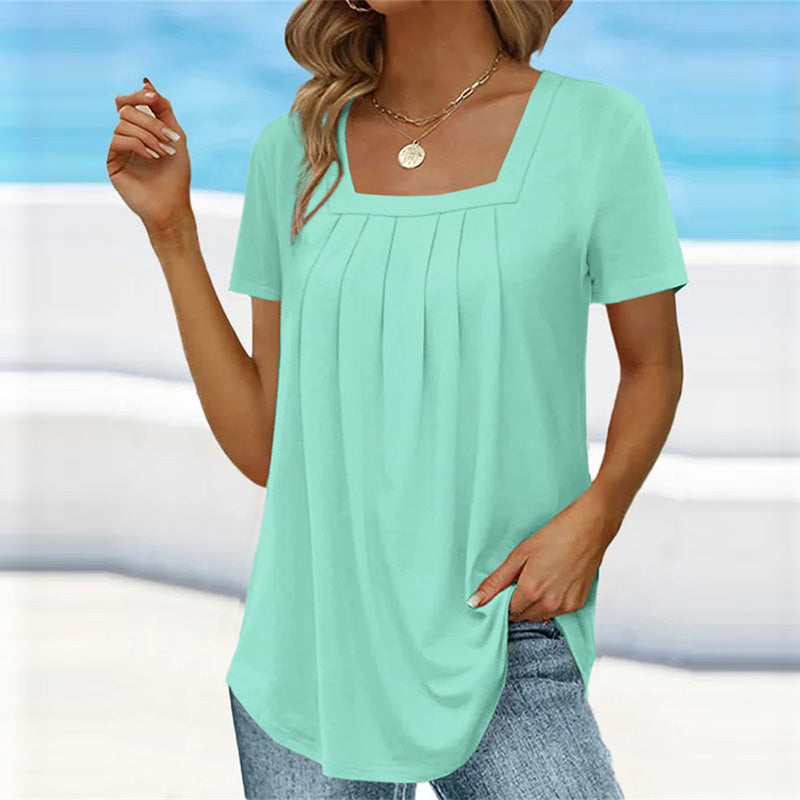 Mindy - Elegant Pleated Blouse