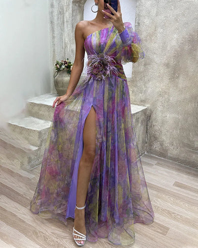Cecilia | Vestido elegante con abertura