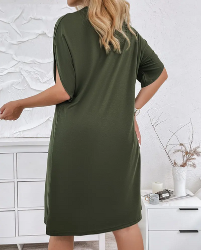 Clairene - Women's Half Sleeves Dress