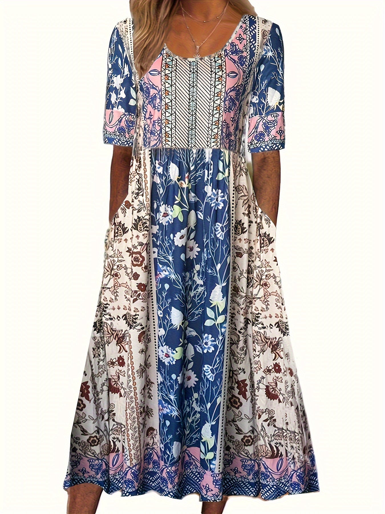 Aileen -  Boho Midi Dress