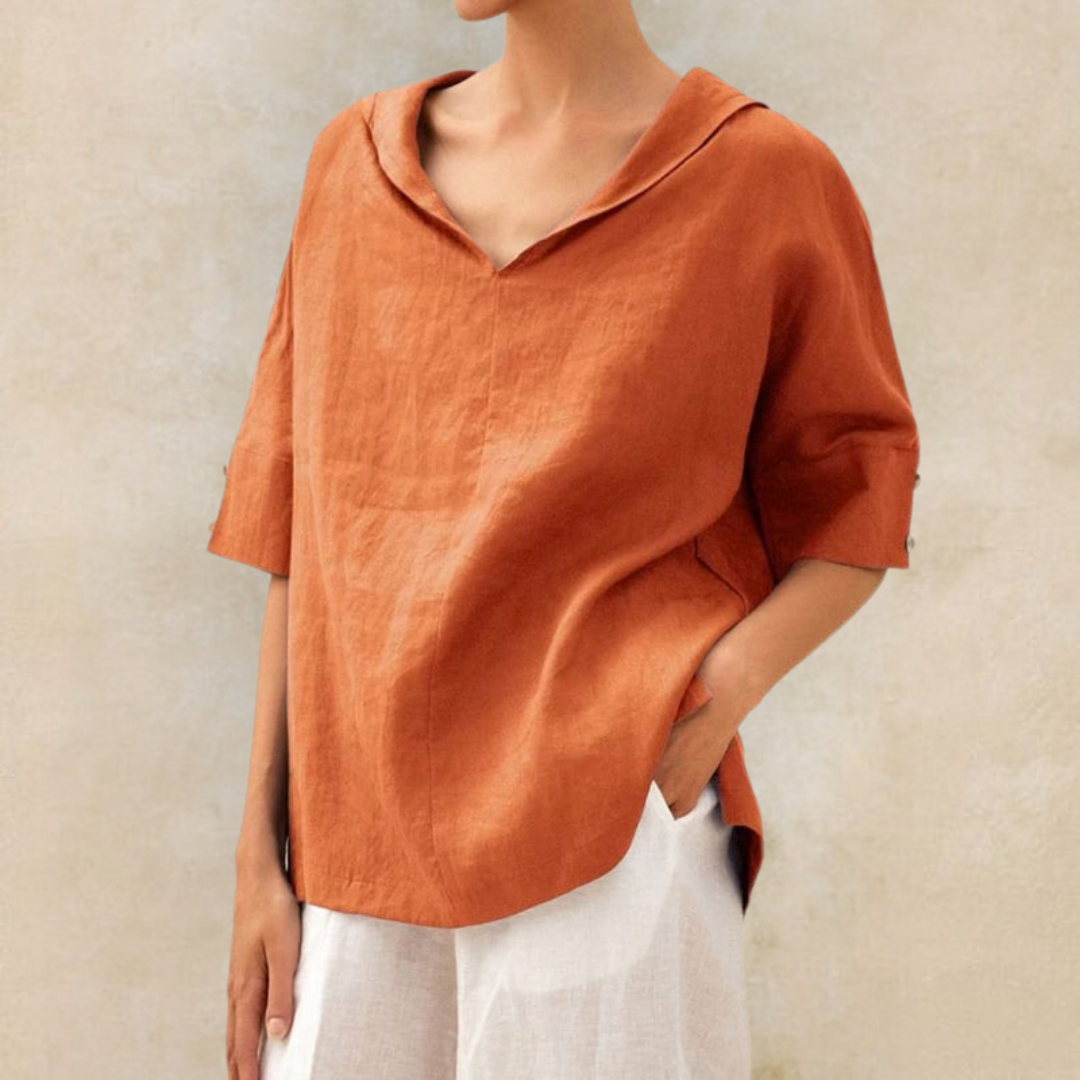 Lhinee - Casual Loose-Fit Blouse