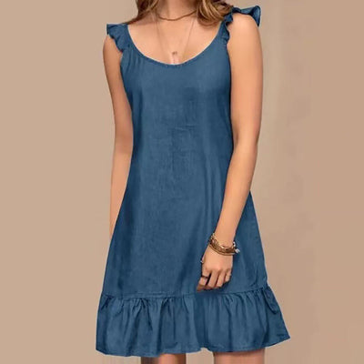 Jazmine - Bohemian Summer Denim Sundress