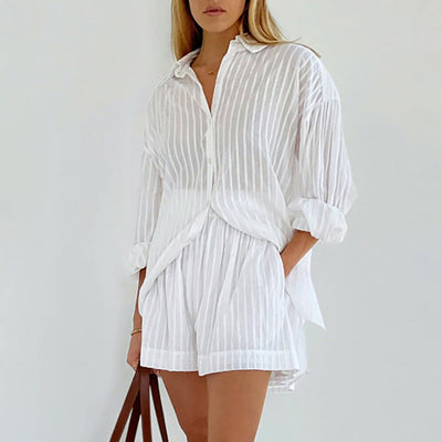 Viola™ - Breezy Button-Up and Shorts Set