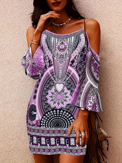 Sydney - Bohemian Printed Tunic Dress