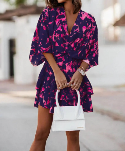 Valeria - Minivestido floral bohemio