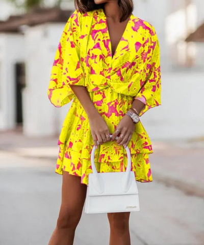 Valeria - Minivestido floral bohemio