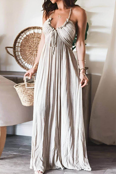 Lanie - Vestido largo plisado elegante