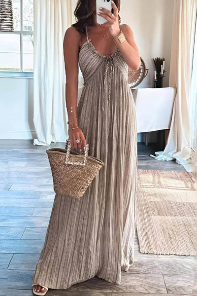 Lanie - Vestido largo plisado elegante
