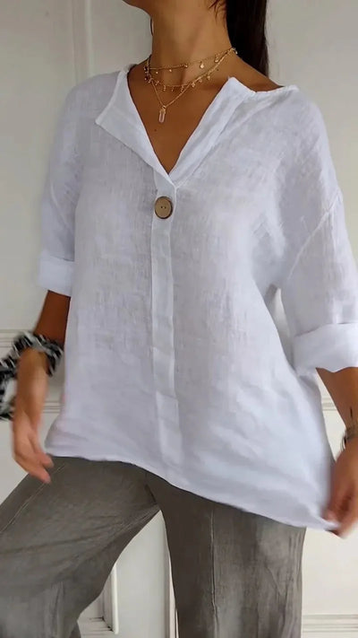 Mia – Minimalist Button Blouse