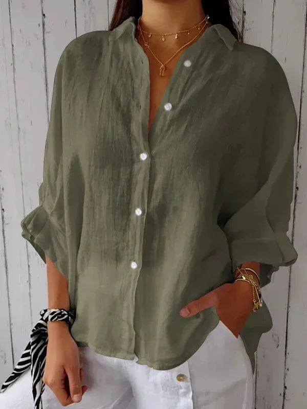 Evelyn – Casual Tie-Back Shirt