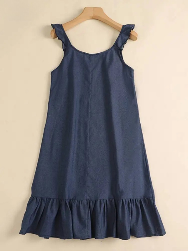 Jazmine - Bohemian Summer Denim Sundress