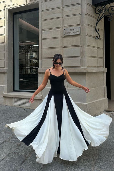 Viara - Vestido largo con paneles