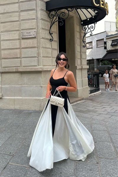Viara - Vestido largo con paneles