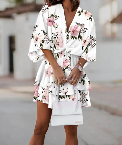 Valeria - Minivestido floral bohemio