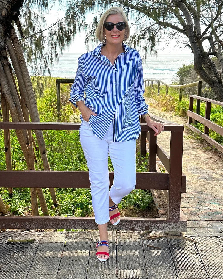 Ellen - Stylish Striped Shirt