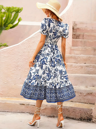 Avalee - Vestido de corte A con estampado floral