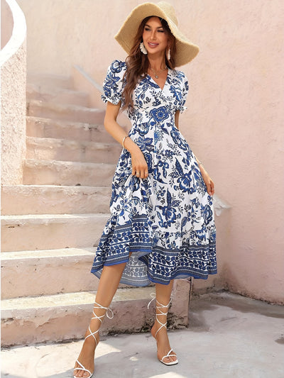 Avalee - Vestido de corte A con estampado floral