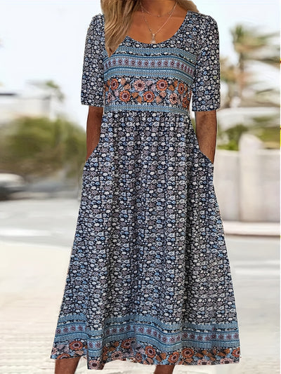 Aileen -  Boho Midi Dress