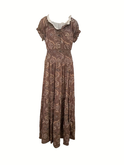 Ivy - Bohemian V-Neck Long Dress