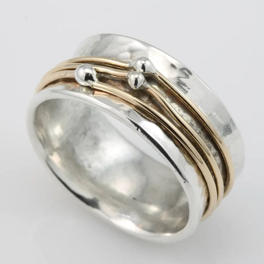 Frankie - Vintage Gold Layered Silver Ring